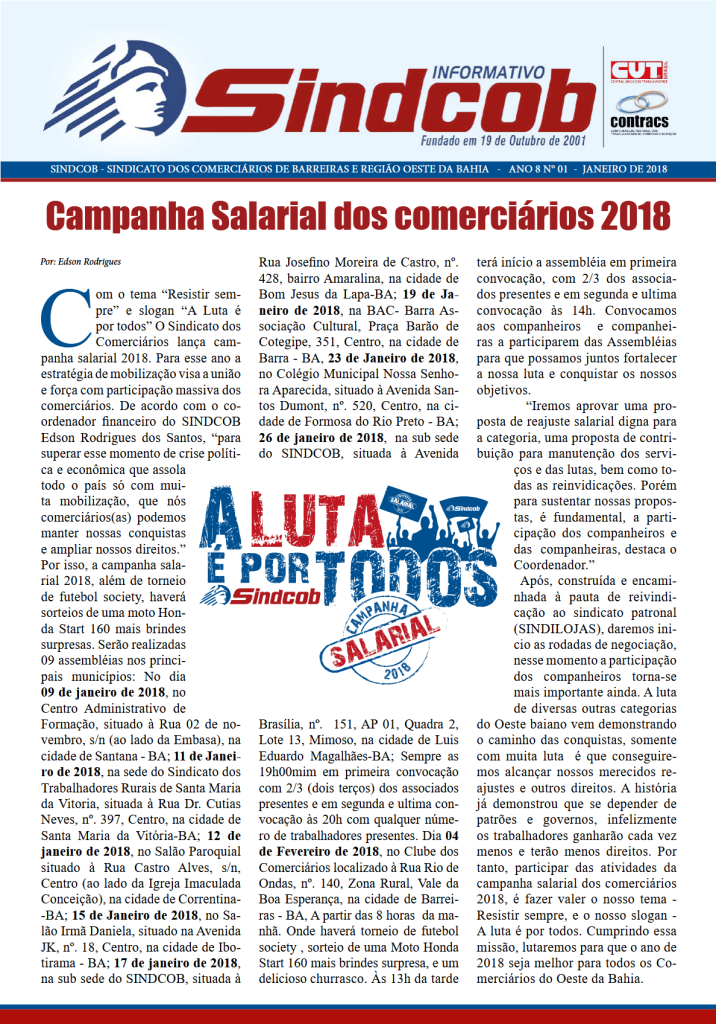 Informativo 01/2018